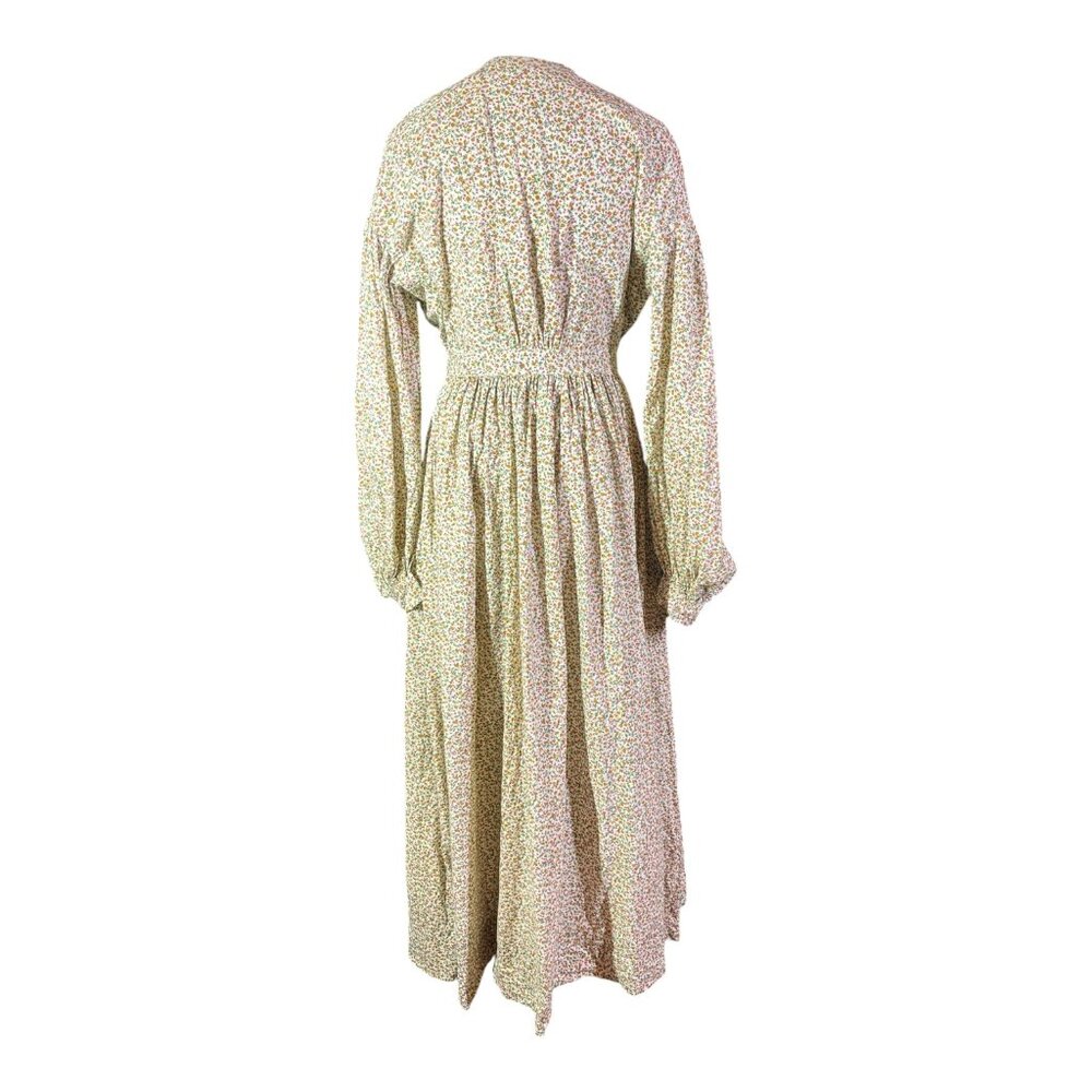 Homemade Amish Dress Floral Long Sleeve Hook-Front - Picture 3 of 13